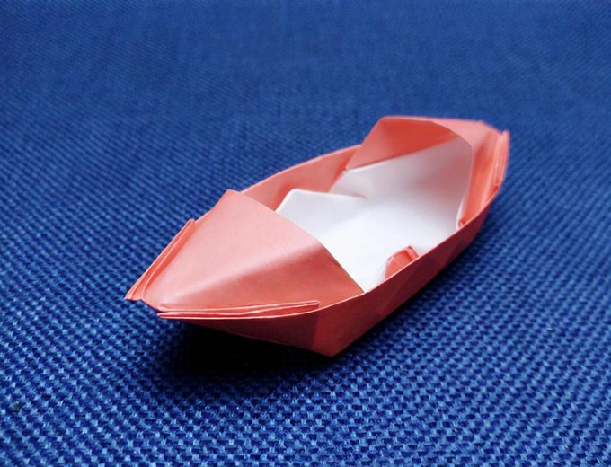 折纸船步骤图片