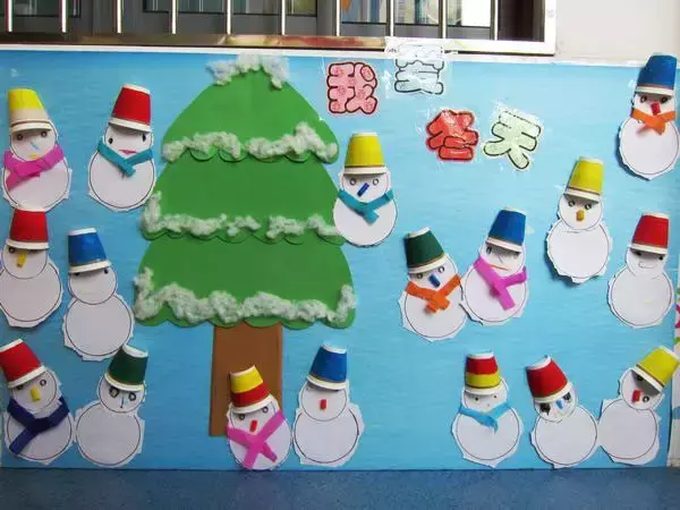 幼儿园冬季主题墙