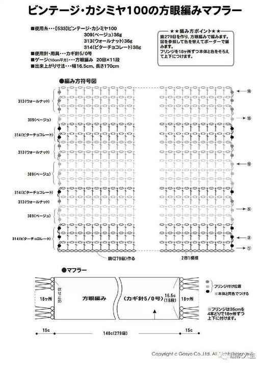 围巾编织方法 围巾编织花样大全图