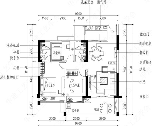 建筑平面图怎么画(房子平面图简单画法)