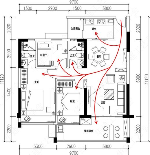 建筑平面图怎么画(房子平面图简单画法)